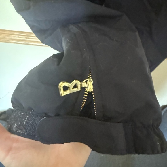 Bogner Vintage One-Piece Ski Suit Navy Blue Gold Hardware Belted Pockets - Picture 6 of 12